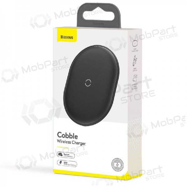 Wireless charger Baseus Cobble 15W (supports QI standard) (black)
