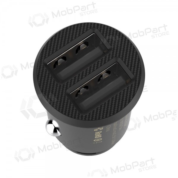 Charger automobilinis Baseus Grain (3.1A) x 2 USB CCALL-ML01 (black)