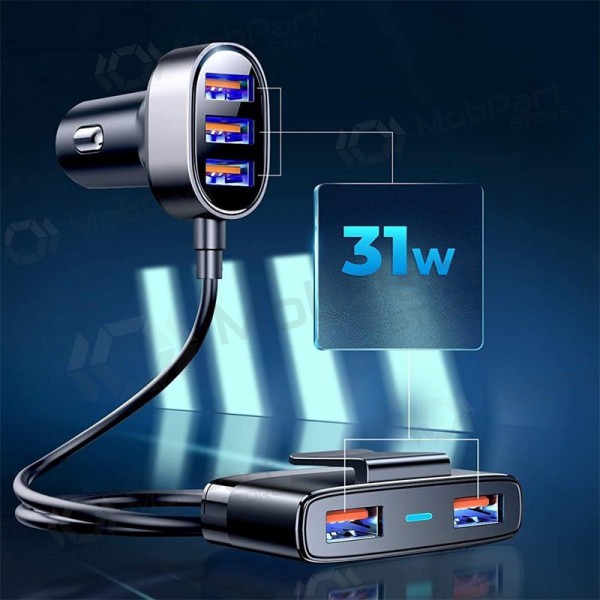 Charger automobilinis Joyroom JR-CL03 5xUSB 6.2A (black)
