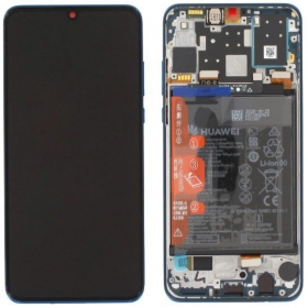 Huawei P30 Lite New Edition 2020 (02353FQE/02353DQS) screen (blue) (with frame and battery) (service pack) (original)