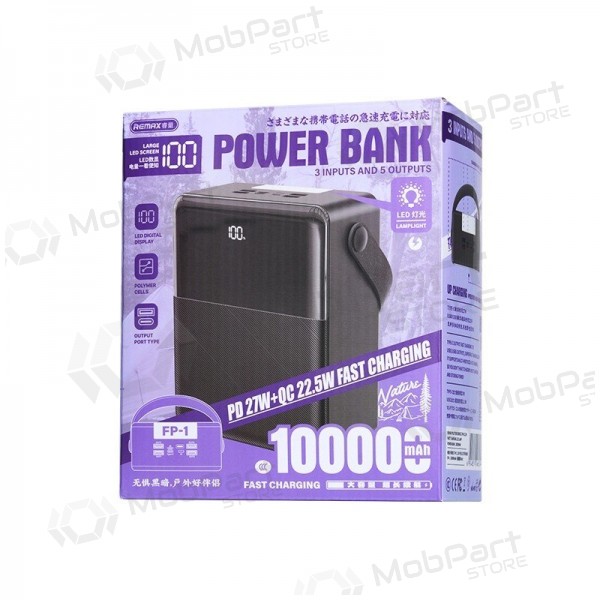 Portable charger / power bank Power Bank Remax FP-1 22.5W 100000mAh black