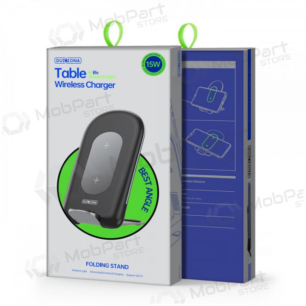 Charger wireless DUZZONA W2 15W (black)