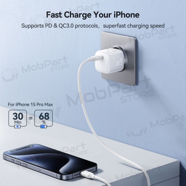 Charger Joyroom JR-TCG08 USB-C GaN PD20W white