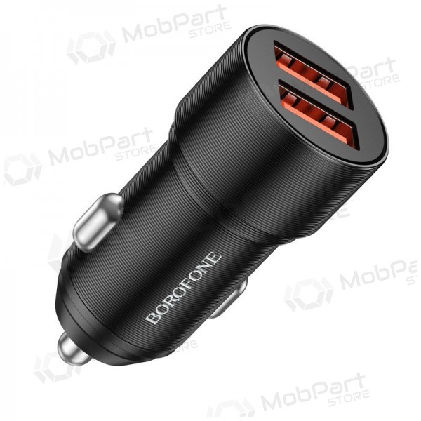 Charger automobilinis Borofone BZ19B 2xUSB-A QC3.0 36W black