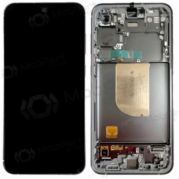Ekranas Samsung S711 S23 FE 5Gwith lietimui jautriu stikliuku and rėmeliu Graphite original (service pack)