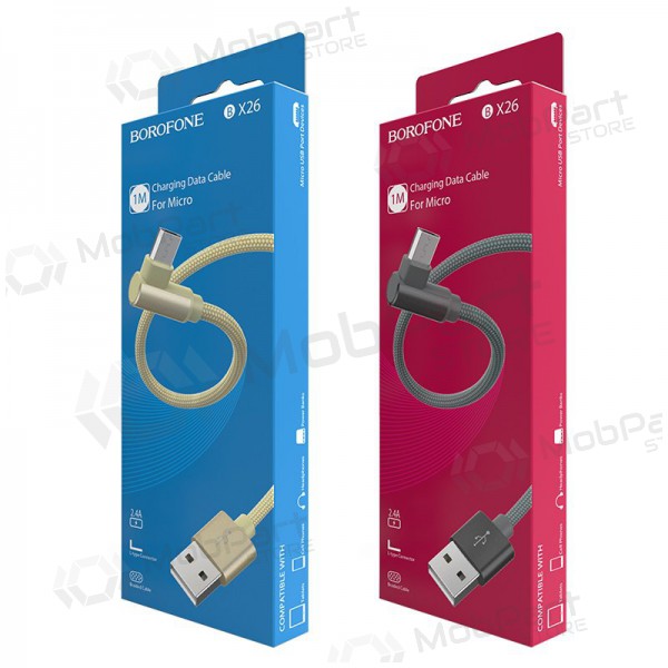 USB cable Borofone BX26 Lightning 1.0m (grey)