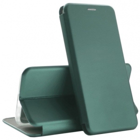 Samsung A515 Galaxy A51 case "Book Elegance" (tamsiai green)
