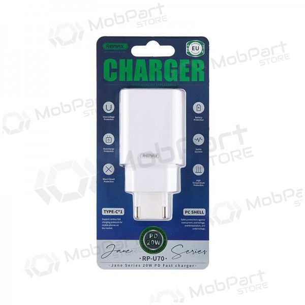 Charger Remax RP-U70 20W USB-C white