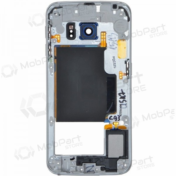 Samsung G925F Galaxy S6 Edge middle cover (grey / blue) (used grade B, original)