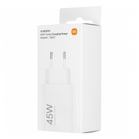 Phone charger Xiaomi Turbo Charging Power Adapter BHR07SLEU 45 W USB-A PD white