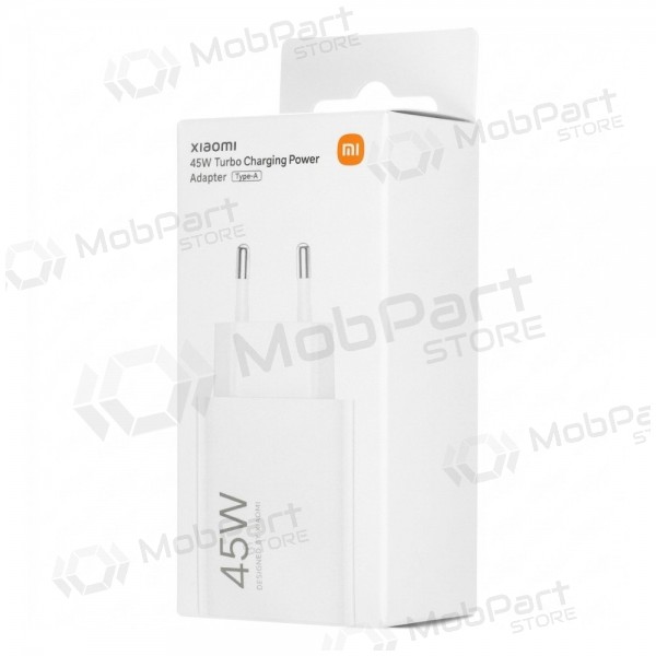Phone charger Xiaomi Turbo Charging Power Adapter BHR07SLEU 45 W USB-A PD white