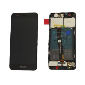 Huawei Nova screen (black) (with frame and battery) (service pack) (original)