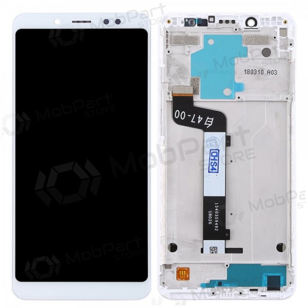 Xiaomi Redmi Note 5 screen (white) (with frame)
