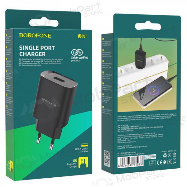 Charger Borofone BN1 2.1A (black)