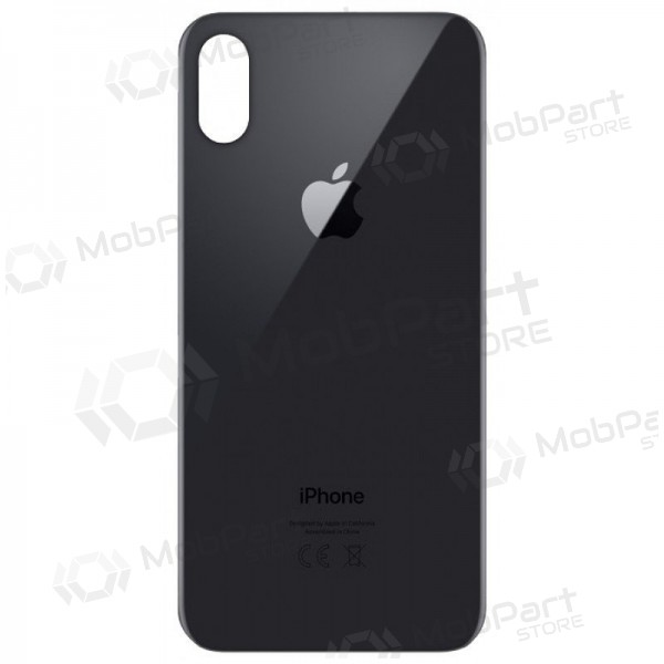 Apple iPhone X back / rear cover grey (space grey) (bigger hole for camera) Apple iPhone X back / rear cover grey (space grey) (bigger hole for camera)
