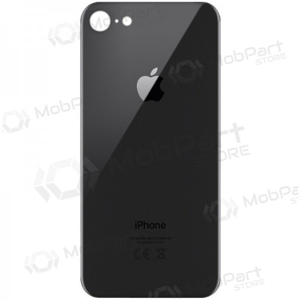 Apple iPhone 8 back / rear cover grey (space grey) (bigger hole for camera) Apple iPhone 8 back / rear cover grey (space grey) (bigger hole for camera)