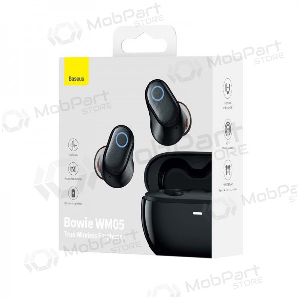 Wireless headset / handsfree Baseus Bowie WM05 NGTW200001 (black) Wireless headset / handsfree Baseus Bowie WM05 NGTW200001 (black)