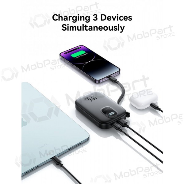 Portable charger / power bank Power Bank Joyroom JR-PBF18 22.5W with Lightning cable 10000mAh black