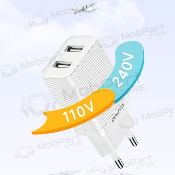 Charger Awei C15-EU 2xUSB-A 10W white