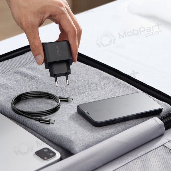 Charger buitinis Ugreen CD250 USB-C 25W + USB-C cable 2.0m black