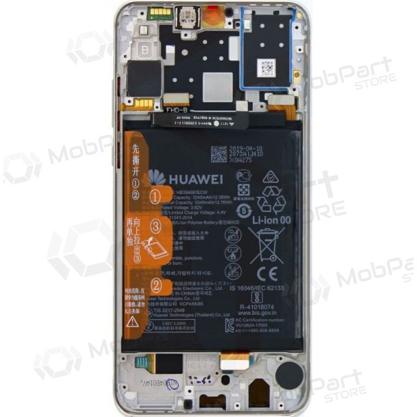 Huawei P30 Lite 48MP screen (Breathing Crystal) (with frame and battery) (service pack) (original) Huawei P30 Lite 48MP screen (Breathing Crystal) (with frame and battery) (service pack) (original)