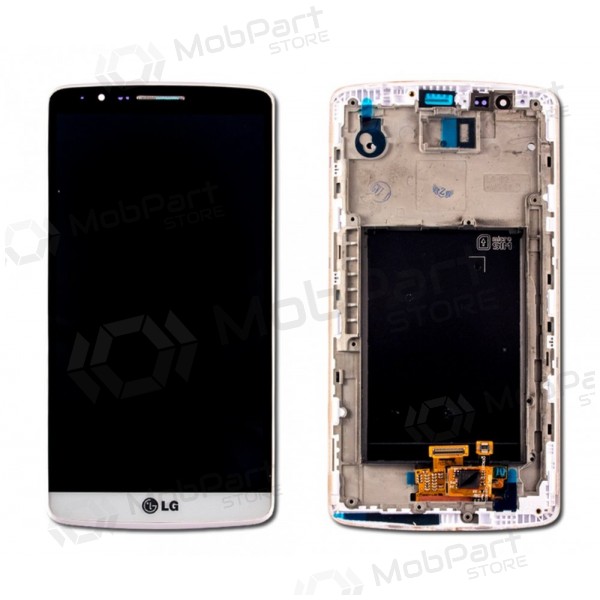 LG D855 Optimus G3 screen (with frame) (white)