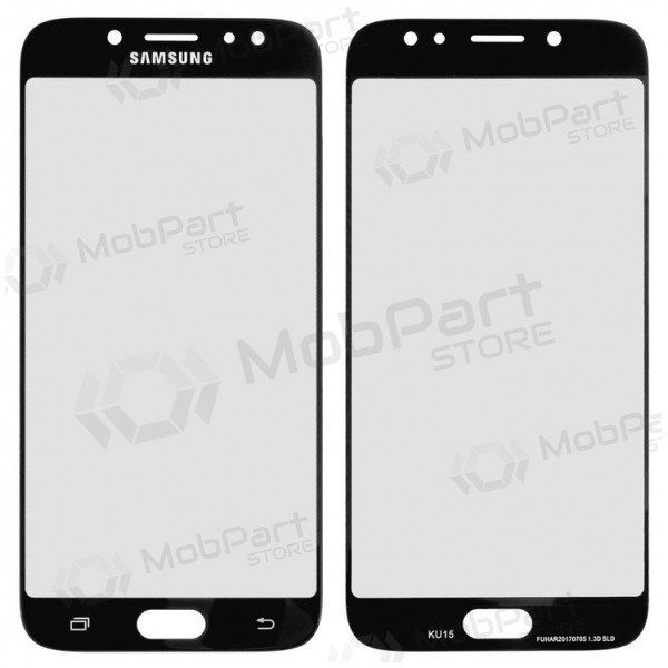 Samsung J730F Galaxy J7 (2017) Screen glass (black) (for screen refurbishing)