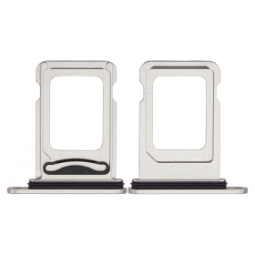 Apple iPhone 14, 14 Plus SIM card holder, Dual SIM (white)