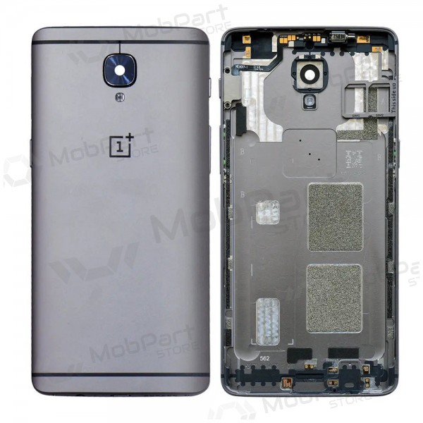 OnePlus 3 / 3T back / rear cover grey (Gunmetal) (used grade B, original)