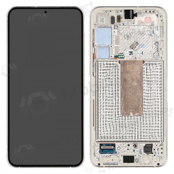 Samsung Galaxy S23+ screen (kreminė) (with frame) (original)