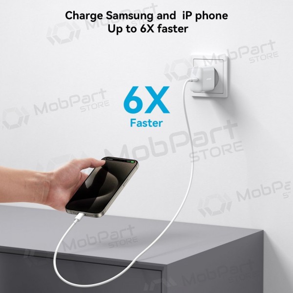 Charger Joyroom JR-TCF24 USB-C PD30W + USB-C to USB-C cable 1.0m white