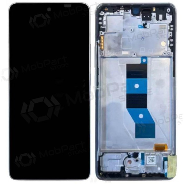 Xiaomi Poco M7 Pro 5G screen (silver) (with frame) (original)