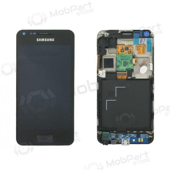 Samsung i9070 Galaxy S Advance screen (black) (with frame) (service pack) (original)
