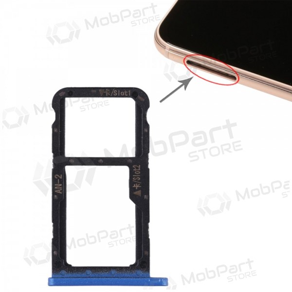 Huawei P20 Lite SIM card holder (blue)
