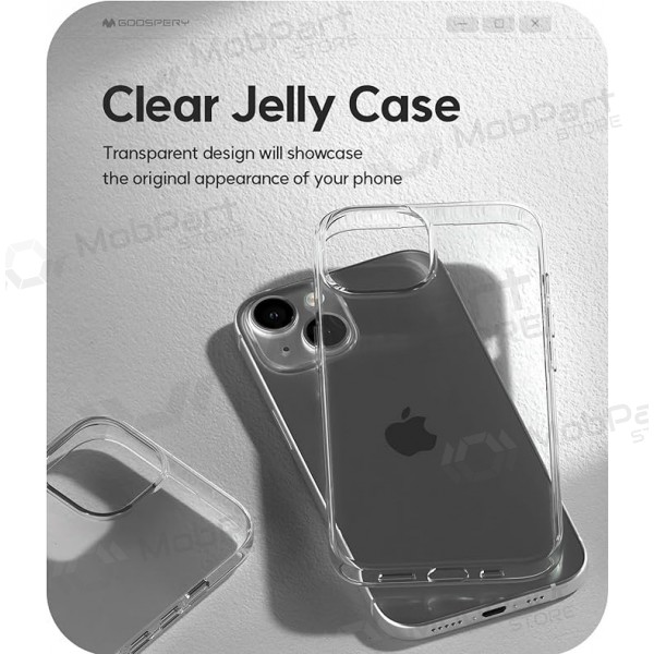 Apple iPhone X / XS case Mercury Goospery "Jelly Clear" (transparent)