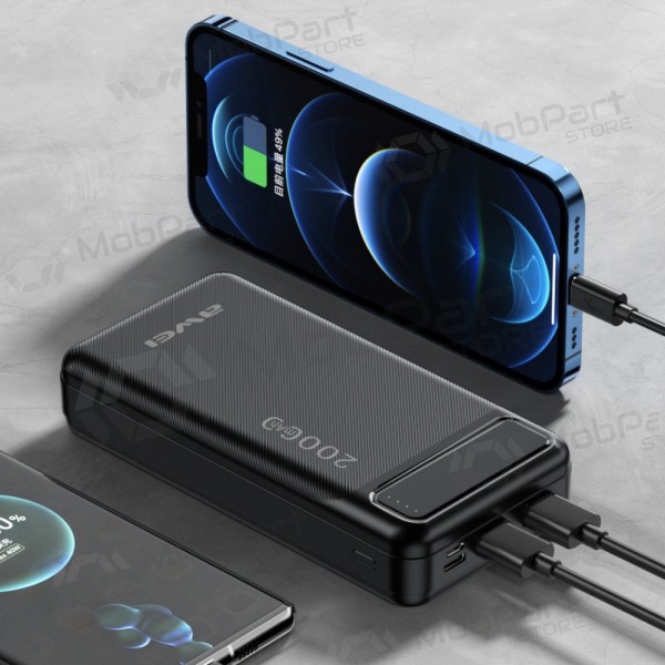 Portable charger / power bank Power Bank Awei P6K 5V/2.1A 20000mAh black
