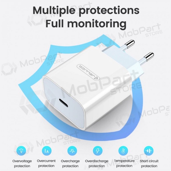 Charger Jellico AK180 20W USB-C + USB-C to Lightning cable 1.0m white