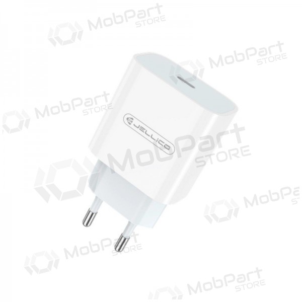 Charger Jellico AK180 20W USB-C + USB-C to USB-C cable 1.0m white