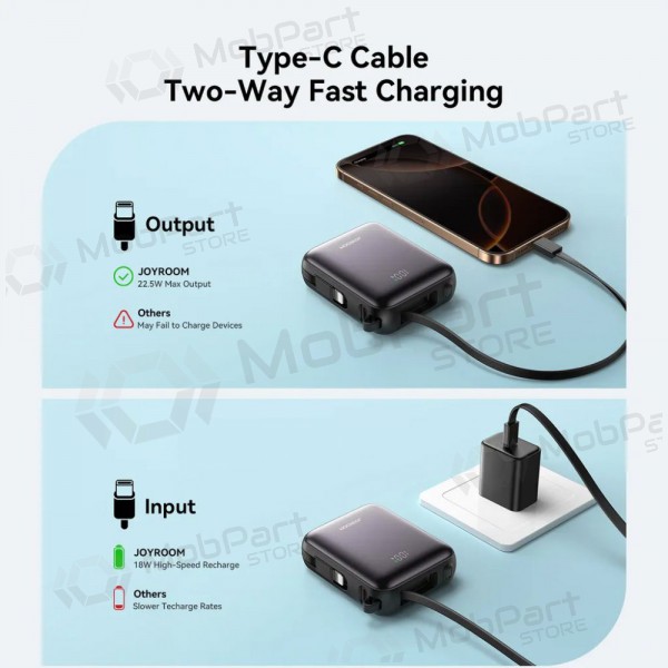 Portable charger / power bank Power Bank Joyroom JR-PBF27 22.5W Mini 10000mAh black