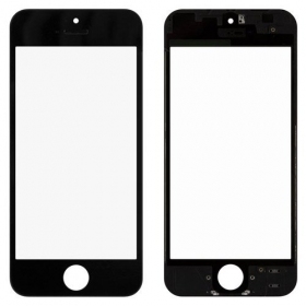 Apple iPhone 5 Screen glass with frame and OCA (black) (for screen refurbishing) - Premium