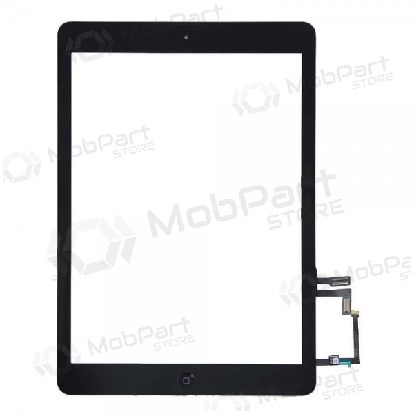 Apple iPad Air touchscreen with HOME button and holders (black)