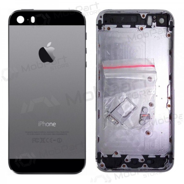 Apple iPhone 5S back / rear cover grey (space grey) (used grade B, original) Apple iPhone 5S back / rear cover grey (space grey) (used grade B, original)