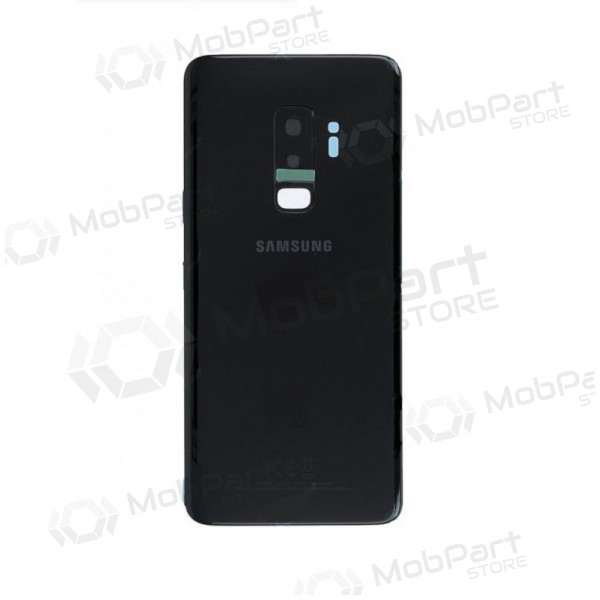 Samsung G965F Galaxy S9 Plus back / rear cover black (Midnight Black) (used grade C, original) Samsung G965F Galaxy S9 Plus back / rear cover black (Midnight Black) (used grade C, original)