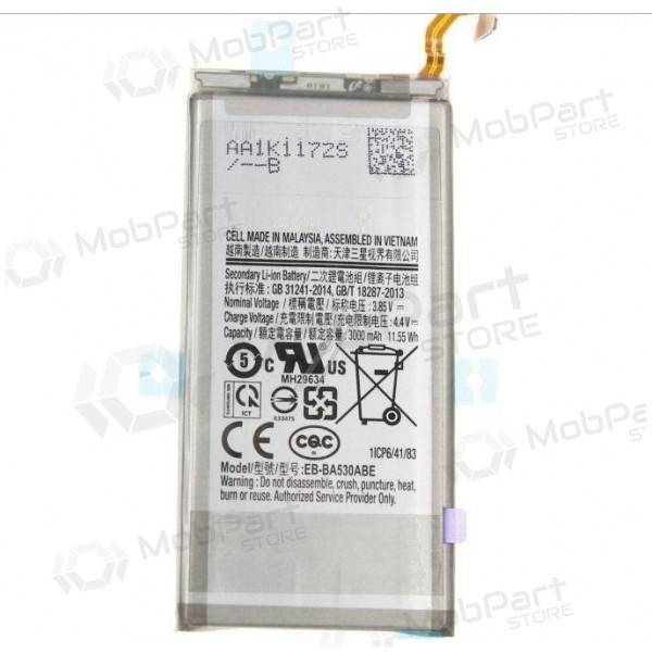 Samsung Galaxy A8 (2018) battery, akumuliatorius (EB-BA530ABE) Samsung Galaxy A8 (2018) battery, akumuliatorius (EB-BA530ABE)