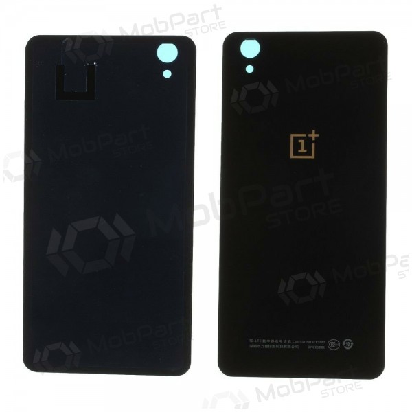 OnePlus X back / rear cover (black) (used grade B, original)
