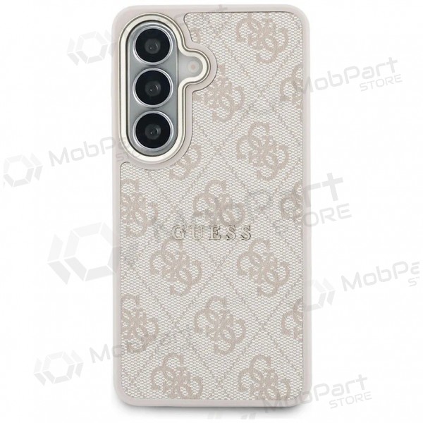 Samsung Galaxy S26 case -Guess PU Leather 4G Gold Frame Magnetic- (pink)