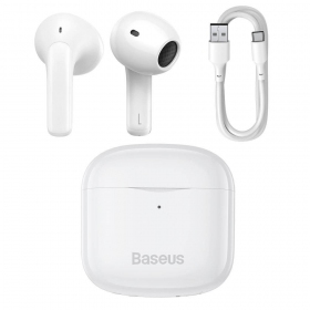 Wireless headset / handsfree Baseus Bowie E3 NGTW080002 (white)
