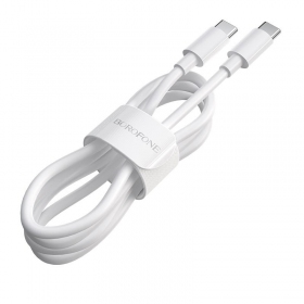 USB cable Borofone BX44 Type-C - Type-C 100W 2.0m (white)