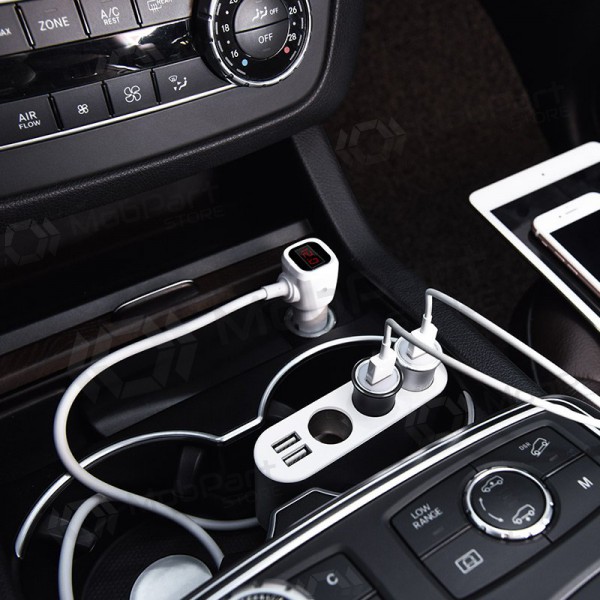 Car charger - šakotuvas Hoco Z13 2xUSB 3xconnector Car charger - šakotuvas Hoco Z13 2xUSB 3xconnector