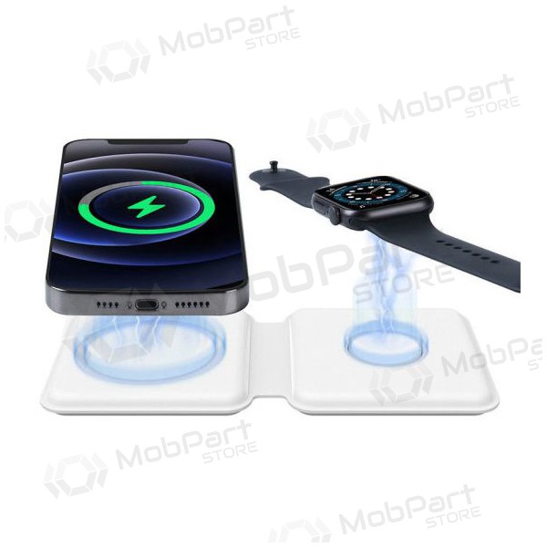 Charger wireless 2in1 Smart Phone, Watch (white)